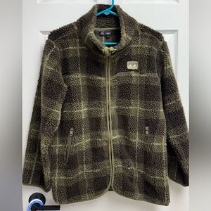 Team LTD Fuzzy Flannel Shacket Jacket